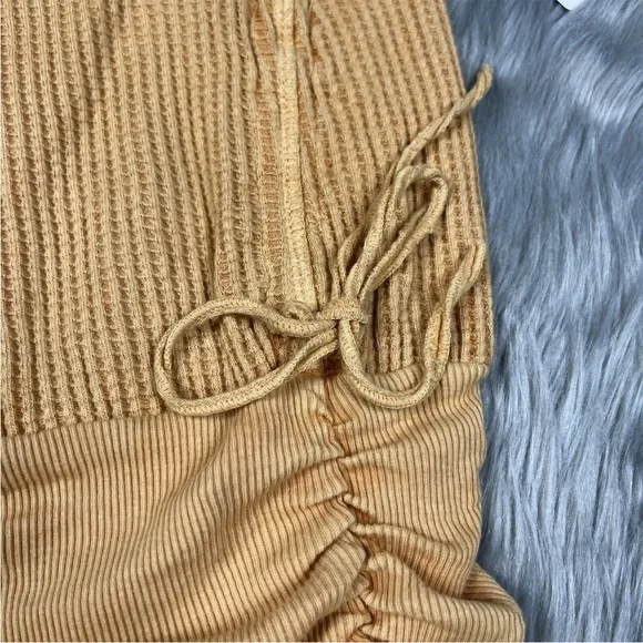 Free People FP One Katya Thermal Tank Dress Golden Yellow Mimosa Size M - Picture 3 of 9